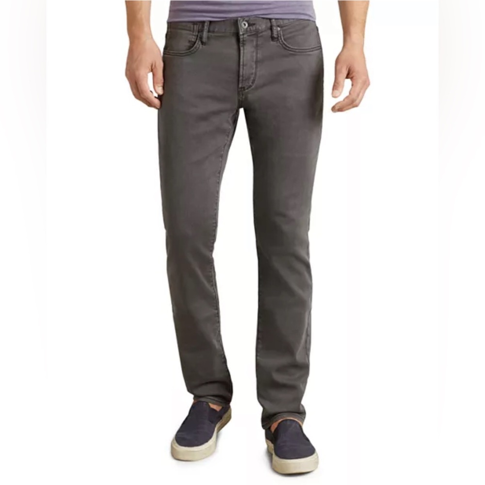 John Varvatos Bowery Slim Straight Fit Jeans in Shark size 38 NWTs